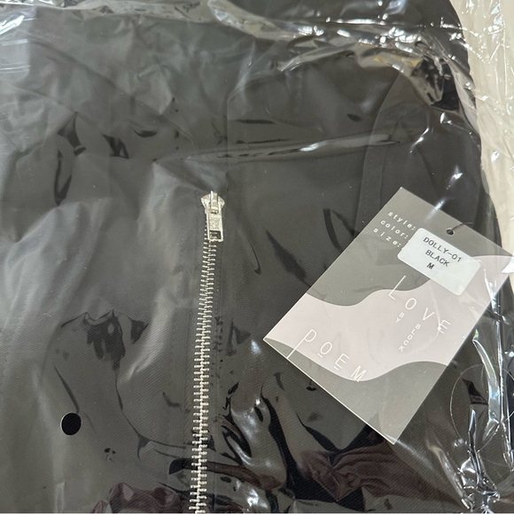 Love Poem Black Belted Zip Front Jumpsuit | Bootcut Stretch One-Piece NWT S - Picture 8 of 11